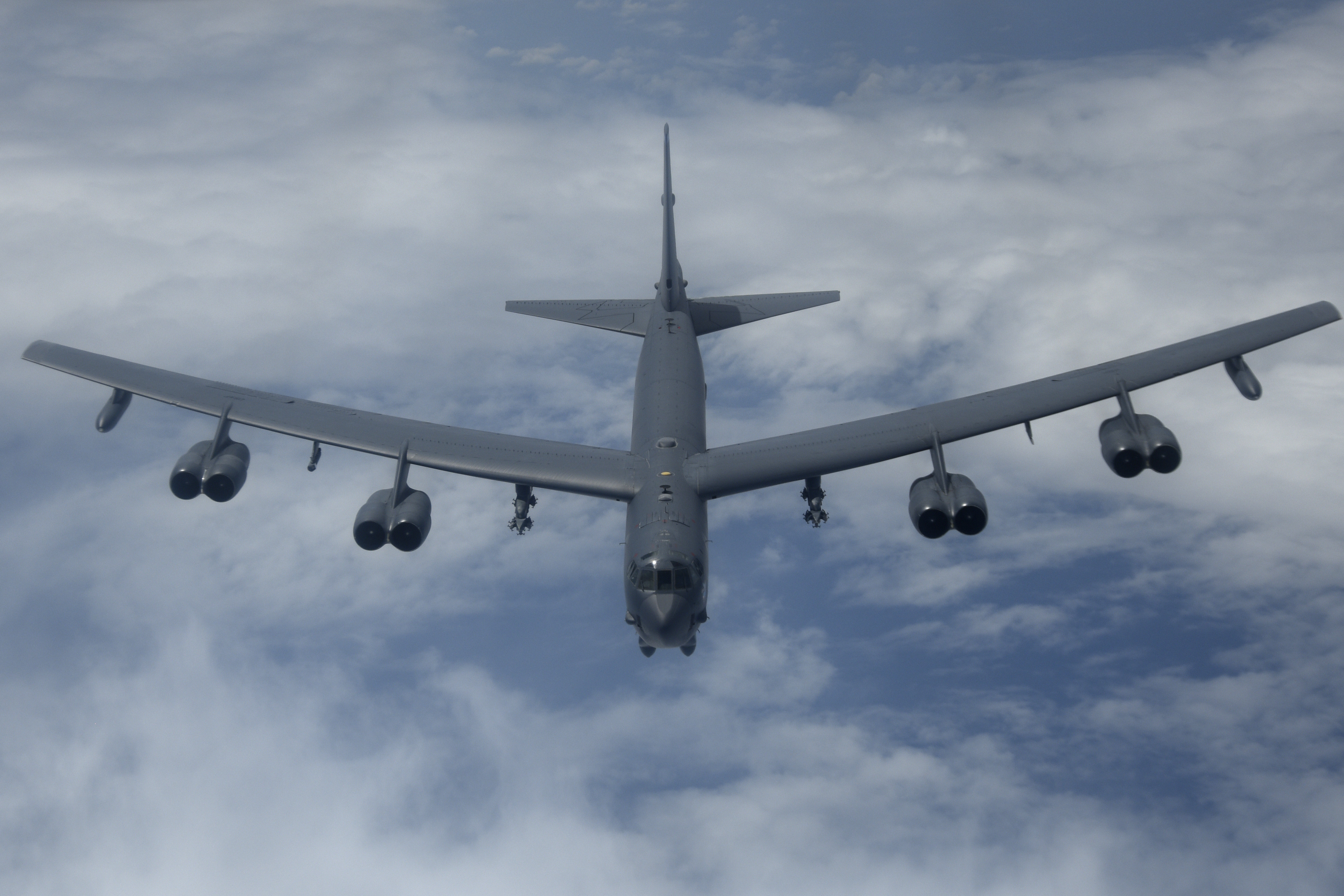B-52H bombers train during CBP mission