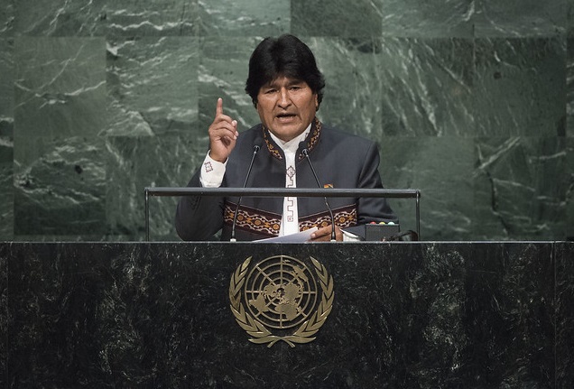 H.E. Evo Morlaes Ayma, President, The Plurinational State Of Bolivia addresses the general debate of the General Assemblys seventieth session.