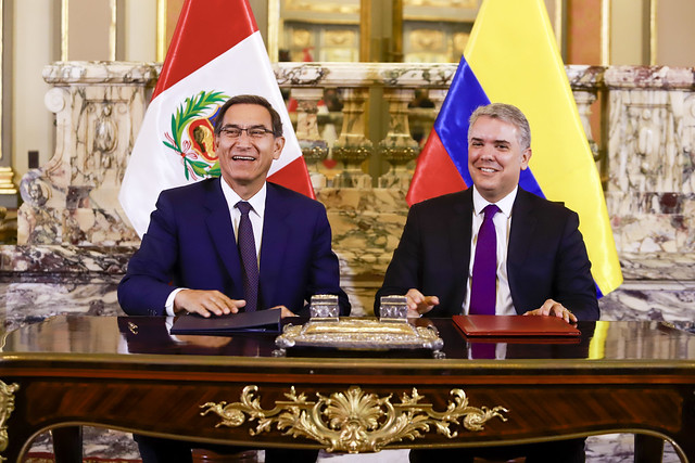 VISITA OFICIAL DEL PRESIDENTE DE COLOMBIA A PALACIO DE GOBIERNO