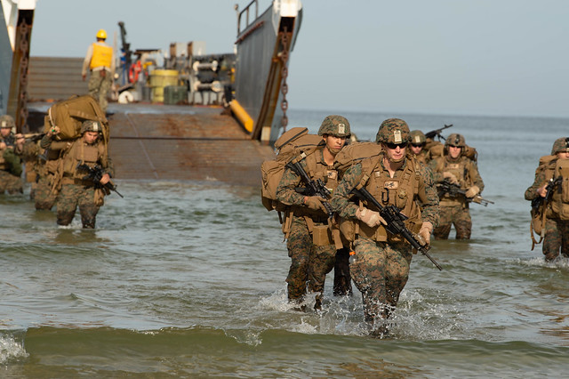Amphibious beach landing, BALTOPS 2019
