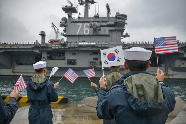 Reagan Visits Busan