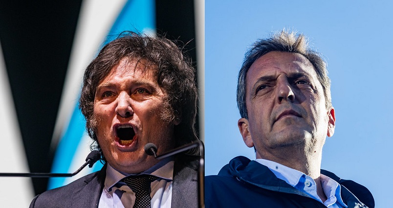 Crucial debate presidencial entre Milei y&nbsp;Massa