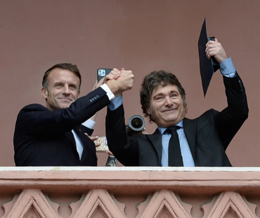 Macron en Casa Rosada con presidente&nbsp;argentino