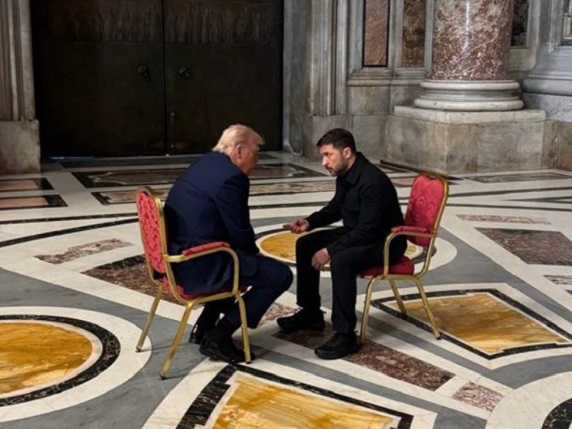 Trump conversa con Zelenski en&nbsp;Roma
