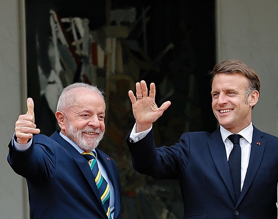 Macron y Lula discuten&nbsp;Mercosur