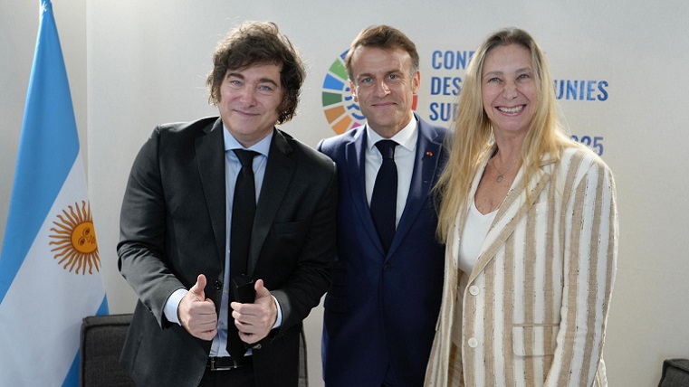 Milei ratifica buena relación con&nbsp;Macron